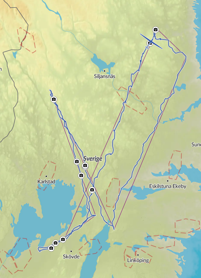 2 juni 2023 flög Jan-Ola Nordh, Lidköpings FK, 1088 km i weglide och sannolikt längre än 103 mil över tre brytpunkter vilket gör att Janne slår sitt gamla rekord från 2014.